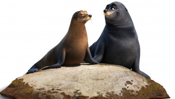 Картинка мультфильмы finding+dory моржи