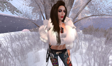 Картинка 3д+графика люди+ people фон взгляд девушка