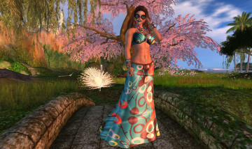 Картинка 3д+графика люди+ people фон взгляд девушка