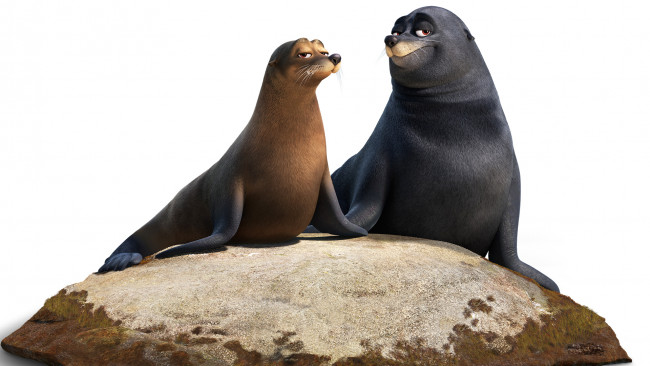Обои картинки фото мультфильмы, finding dory, моржи