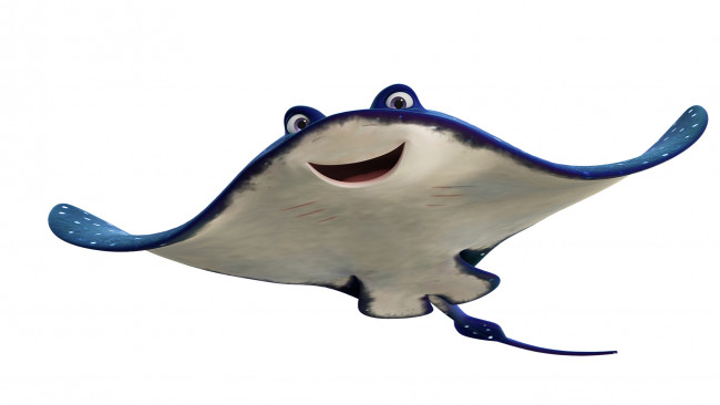 Обои картинки фото мультфильмы, finding dory, скат