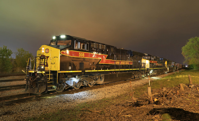 Обои картинки фото техника, поезда, рельсы, локомотив, состав