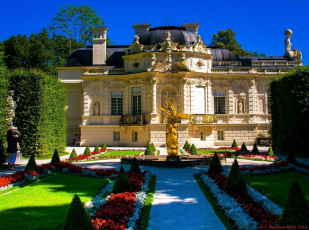 Картинка linderhof+castle города замки+германии linderhof castle
