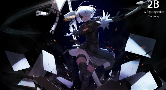 Обои картинки фото видео игры, nier,  automata, automata