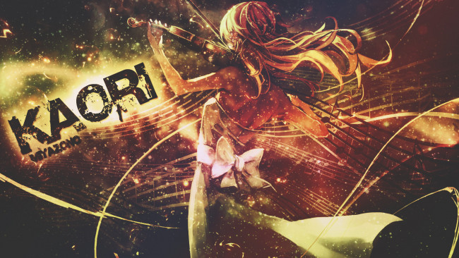 Обои картинки фото аниме, shigatsu wa kimi no uso, твоя, апрельская, ложь