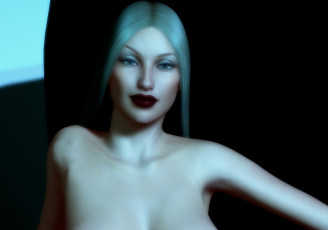 Картинка 3д+графика портрет+ portraits девушка фон взгляд