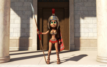 Картинка 3д+графика мультфильмы+и+в+игры девушка planet 51 фон взгляд