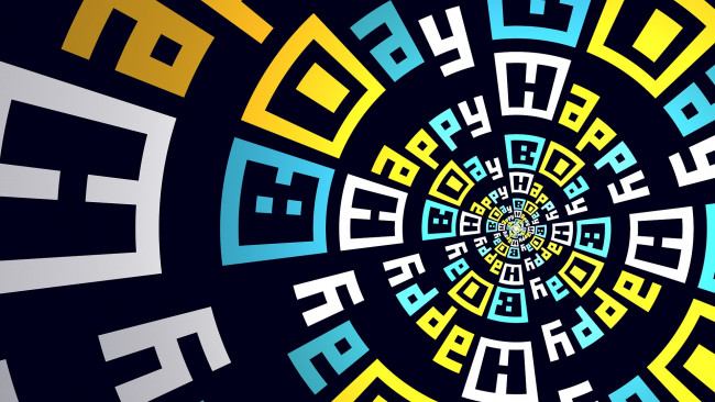 Обои картинки фото праздничные, день рождения, с, днем, рождения, цвета, фон, узор