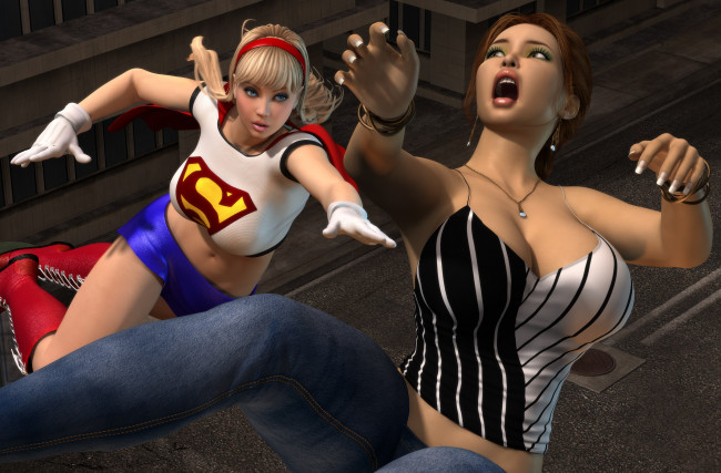 Обои картинки фото 3д графика, фантазия , fantasy, девушки, взгляд, фон