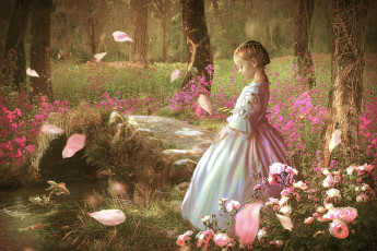 Картинка разное компьютерный+дизайн девочка фон платье