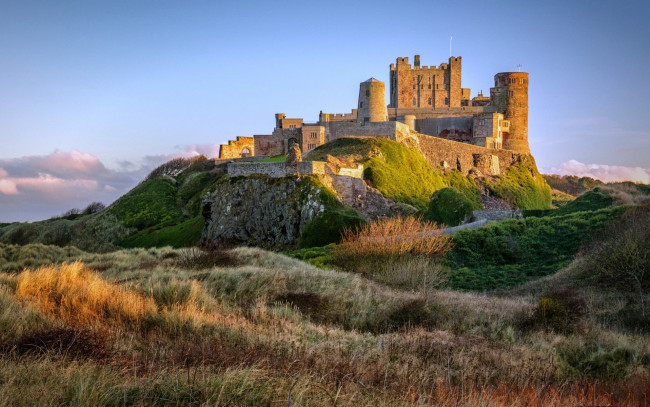 Обои картинки фото bamburgh castle, города, замки англии, bamburgh, castle