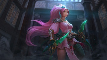 Картинка видео+игры smite девушка оружие