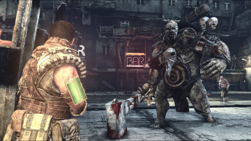 Картинка видео+игры afterfall +insanity человек оружие монстр улица