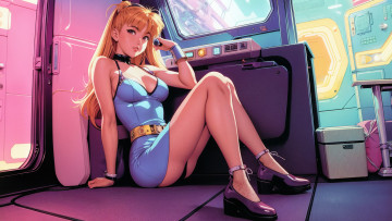 Картинка аниме город +улицы +интерьер +здания нейросети графика нейроарт ai art нейронные сети рисунки нейро искусство vintage 90s anime