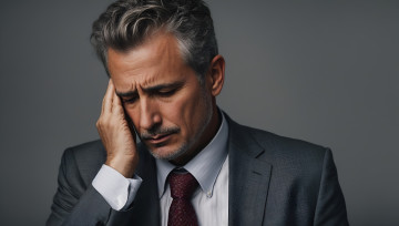 Картинка 3д+графика люди+ people седой мужчина жест