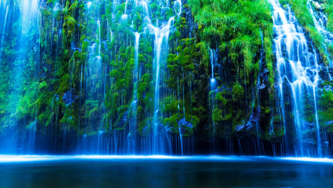 Обои картинки фото mossbrae falls, northern california, природа, водопады, mossbrae, falls, northern, california