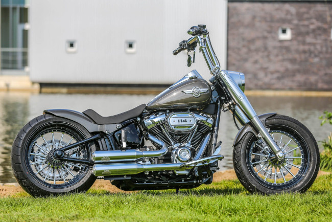 Обои картинки фото harley, мотоциклы, harley-davidson, thunderbike, customs, мотоцикл, байк