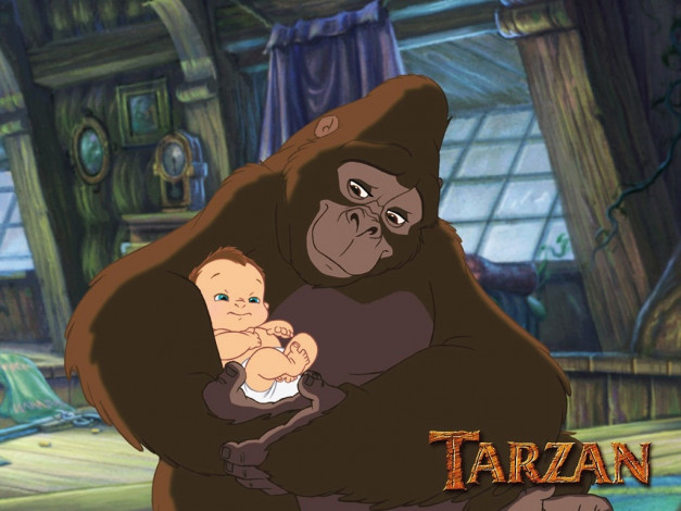 Обои картинки фото мультфильмы, tarzan