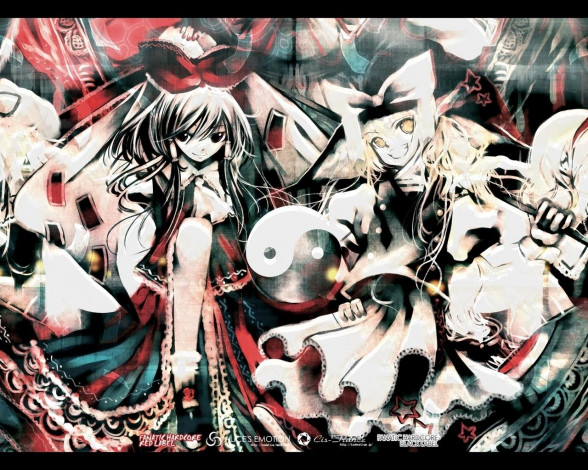Обои картинки фото аниме, touhou