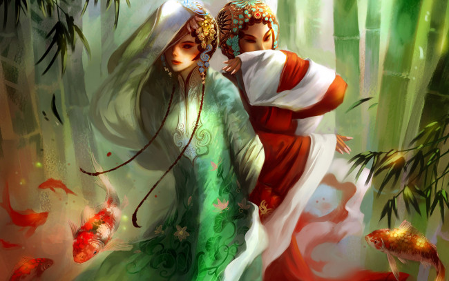 Обои картинки фото фэнтези, девушки