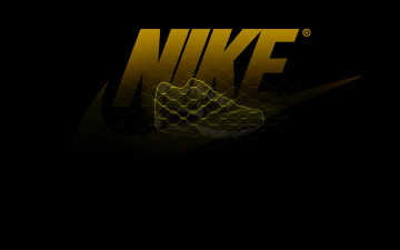 Картинка бренды nike чёрный обувь