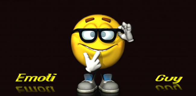 Обои картинки фото 3д, графика, humor, юмор, смайлик