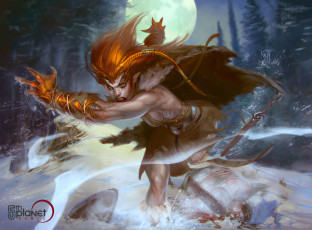 Картинка фэнтези оборотни оборотень девушка