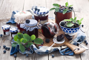 Картинка еда мёд +варенье +повидло +джем голубика ежевика джем