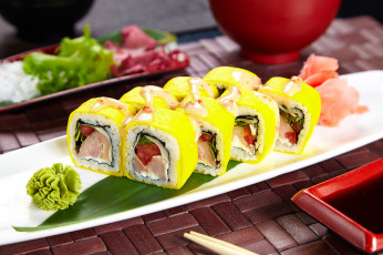 Картинка еда рыба +морепродукты +суши +роллы японский