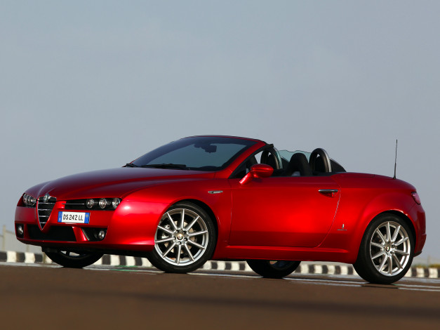 Обои картинки фото автомобили, alfa romeo, 939e, alfa, romeo, красный, spider