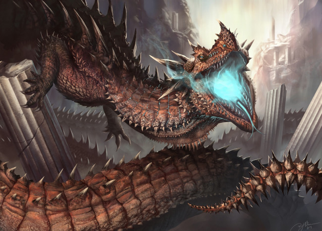 Обои картинки фото фэнтези, драконы, дракон