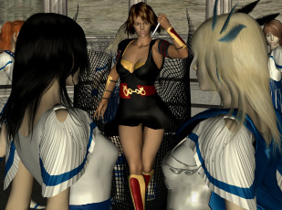 Картинка 3д+графика фантазия+ fantasy борьба фон взгляд девушки