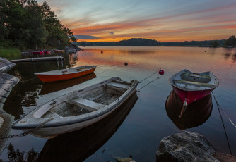 Картинка корабли лодки +шлюпки лес река