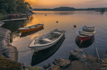 Картинка корабли лодки +шлюпки река лес