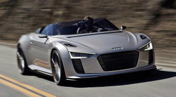 Картинка audi+e-tron+spyder+concept+2010 автомобили audi e-tron spyder concept 2010
