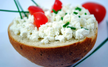 Картинка еда бутерброды +гамбургеры +канапе черри булочка творог