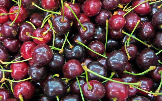 Обои картинки фото еда, вишня,  черешня, ягоды, много, зрелая
