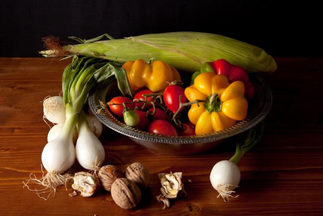 Обои картинки фото еда, овощи, орехи