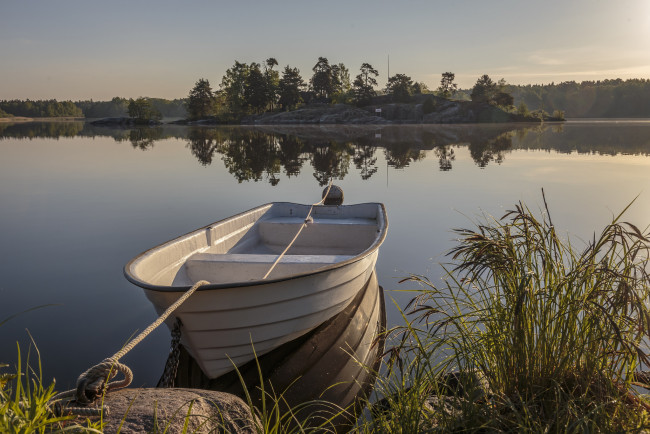 Обои картинки фото корабли, лодки,  шлюпки, лес, река
