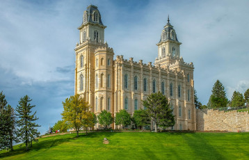 Картинка америка города -+дворцы +замки +крепости облака деревья трава