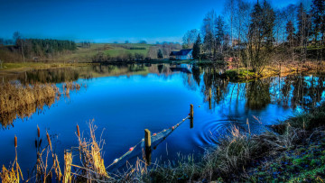 Картинка природа реки озера пейзаж деревья водоём озеро