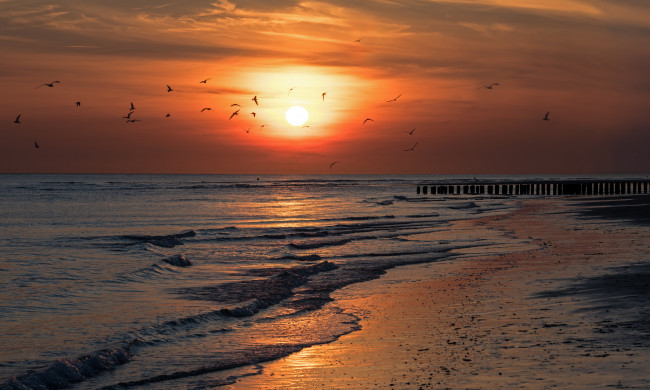 Обои картинки фото природа, восходы, закаты, рассвет