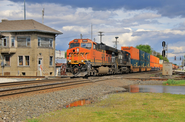 Обои картинки фото техника, поезда, локомотив, состав