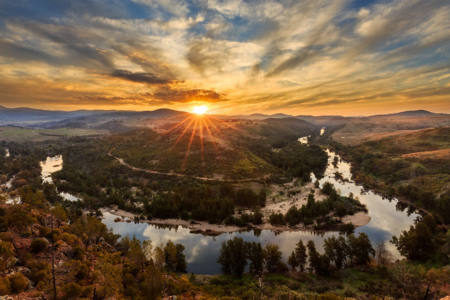 Обои картинки фото природа, восходы, закаты, рассвет