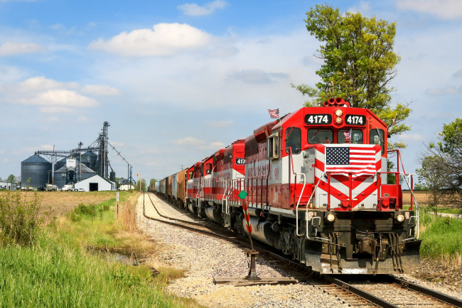 Обои картинки фото техника, поезда, локомотив, состав