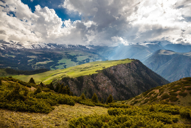 Обои картинки фото заилийский алатау, природа, горы, казахстан, заилийский, алатау