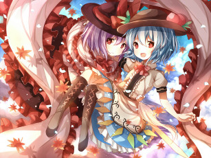 Картинка аниме touhou девушки