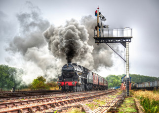 Картинка техника паровозы состав локомотив