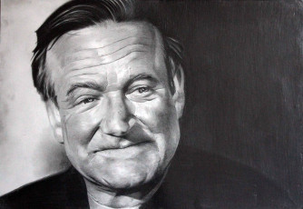 Картинка robin+williams рисованное люди мужчина фон взгляд улыбка