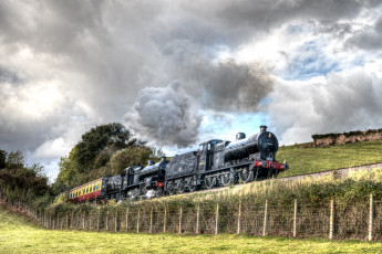 Картинка техника паровозы локомотив состав